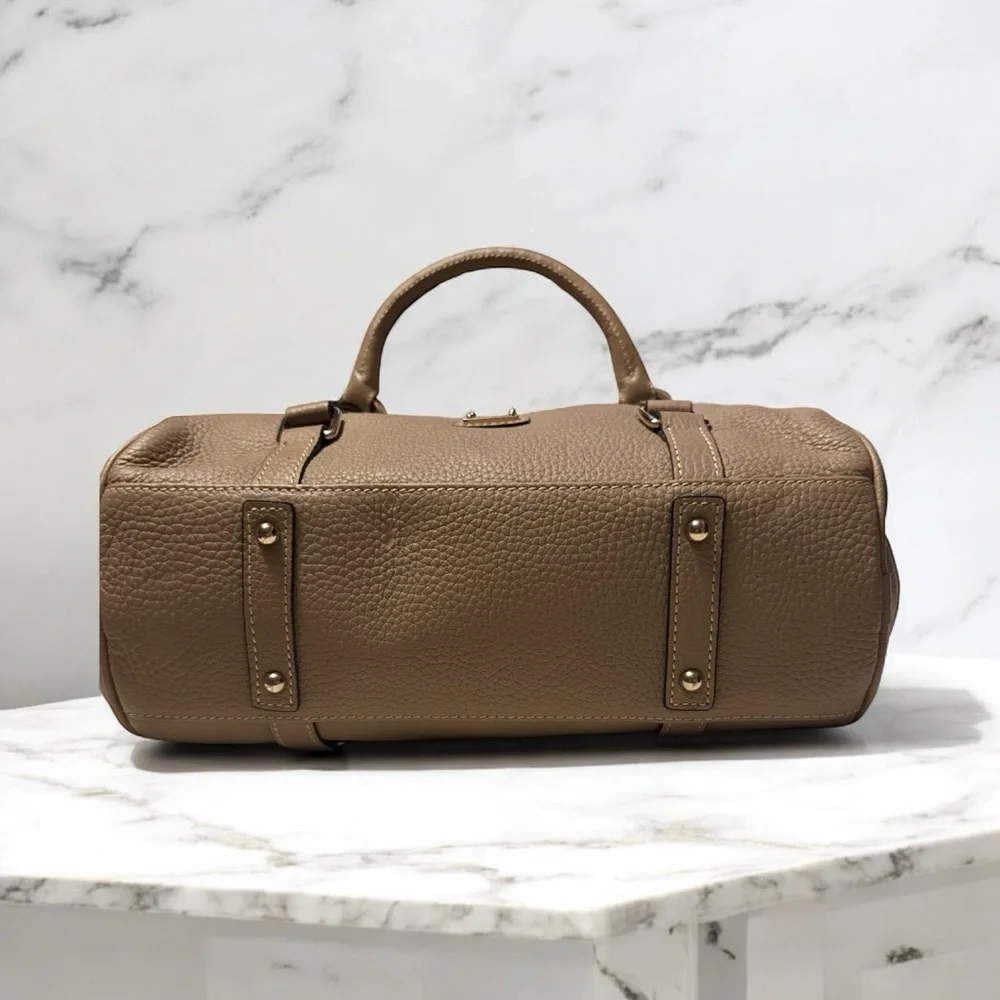 Dooney & Bourke Taupe Leather satchel Handbag. Rare FA980B - Picture 6 of 11